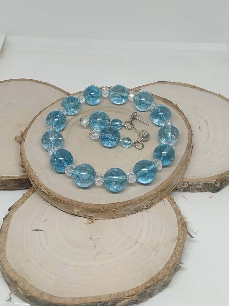 Bransoletka i kolczyki z Kwarcu