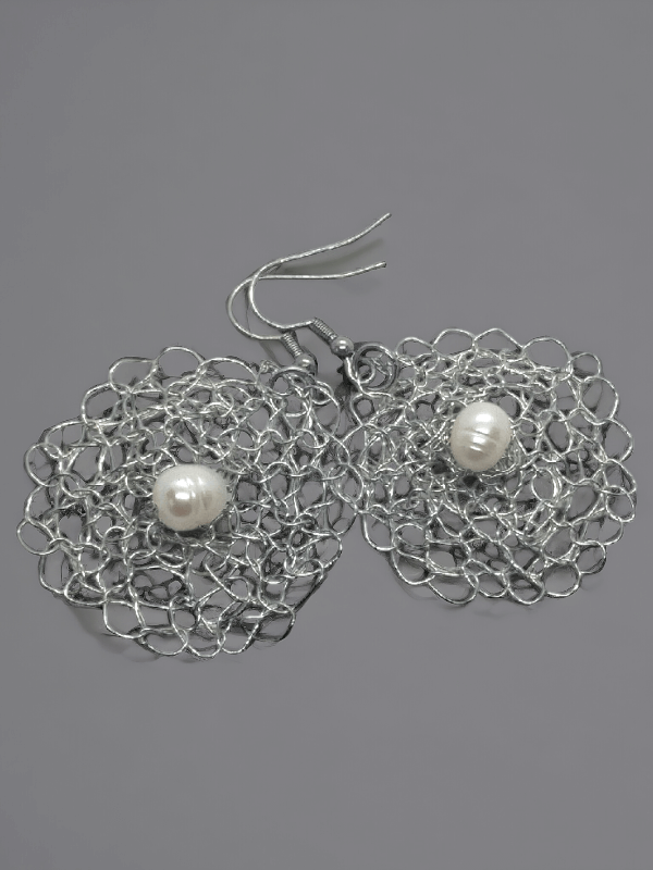 Kolczyki handmade z perłą