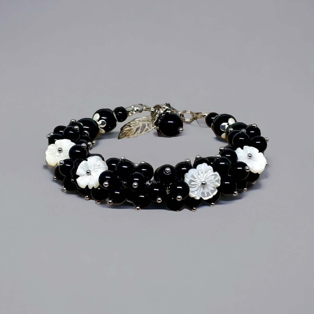 Bransoletka handmade z Obsydianu