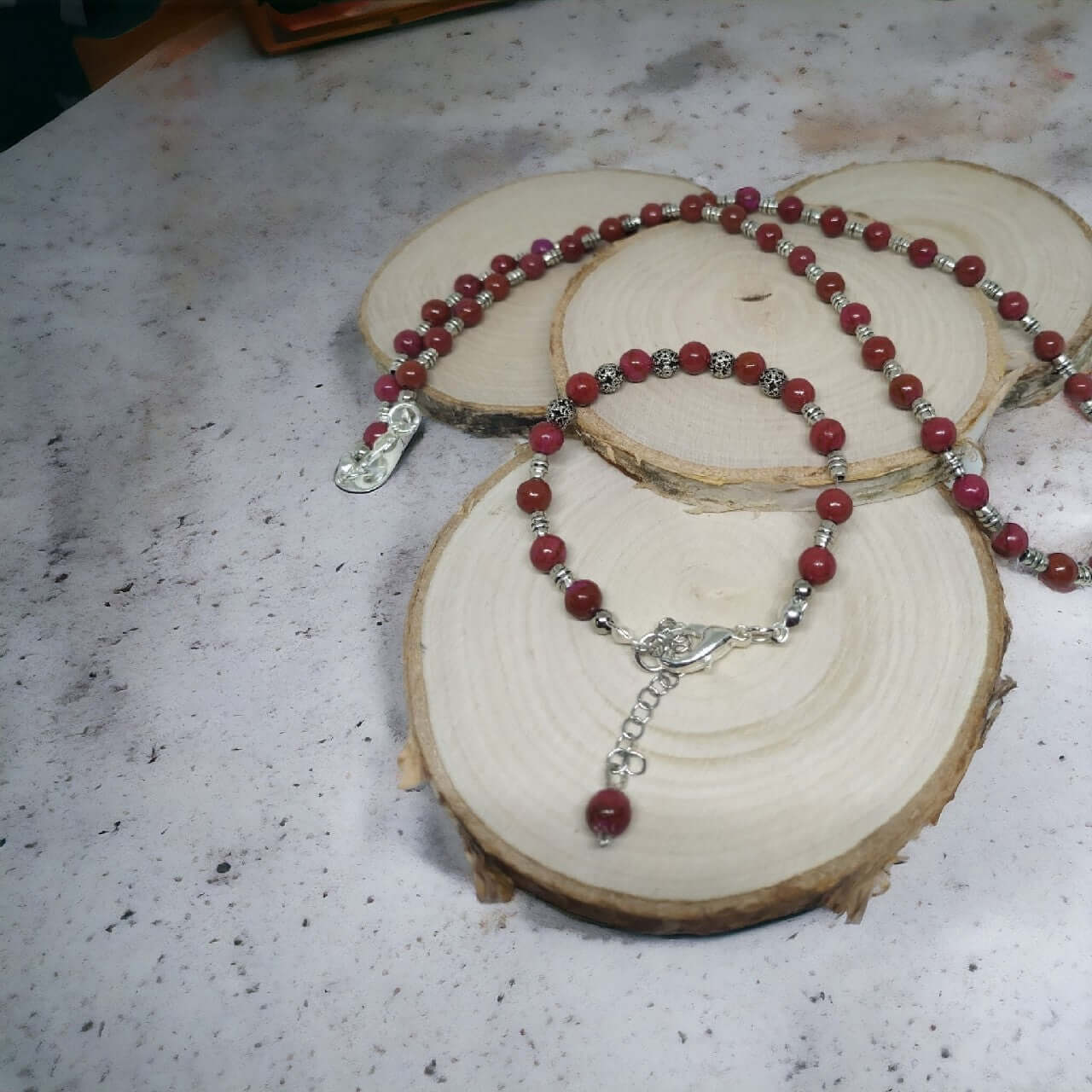 Zestaw bransoletki i naszyjnika z Jaspisu