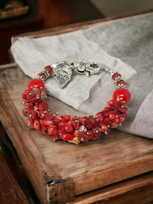 Bransoletka z naturalnych korali