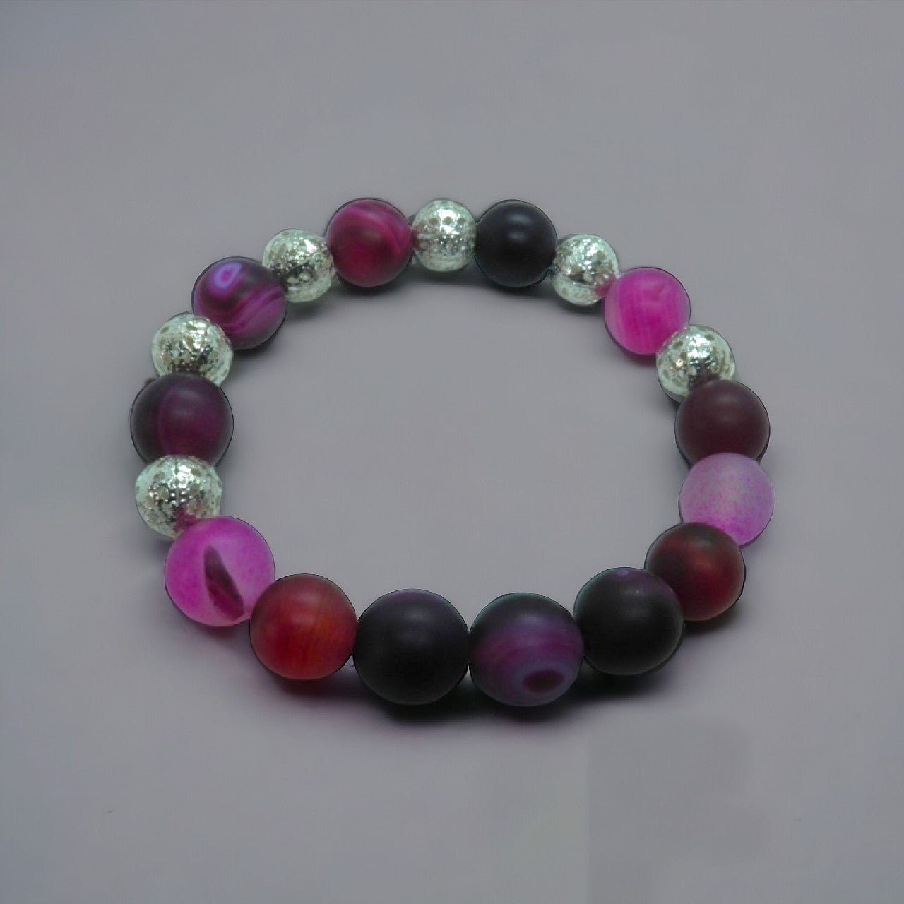 Bransoletka handmade z Agatów