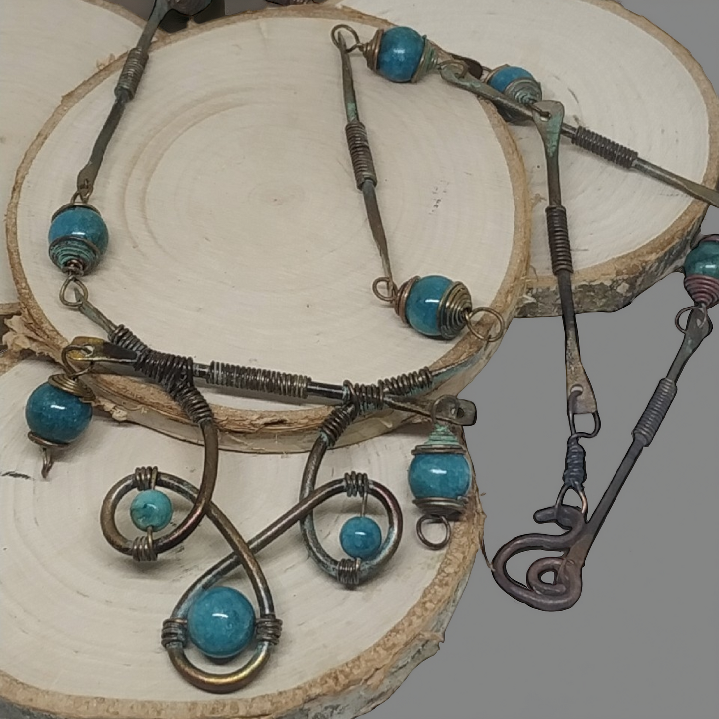 Naszyjnik handmade z miedzi
