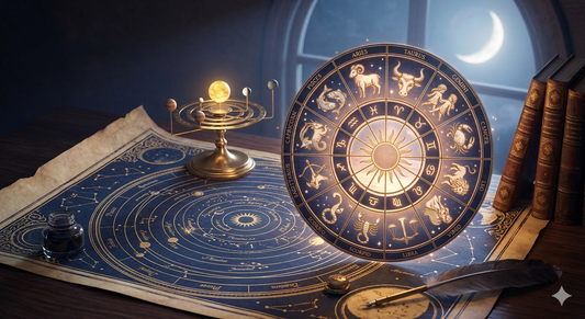 Zodiak Magicznego Kamyczka w świetle księżyca 