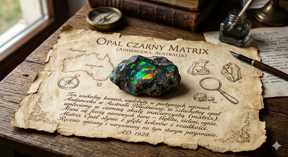 Opal Matrix na starym pergaminie 