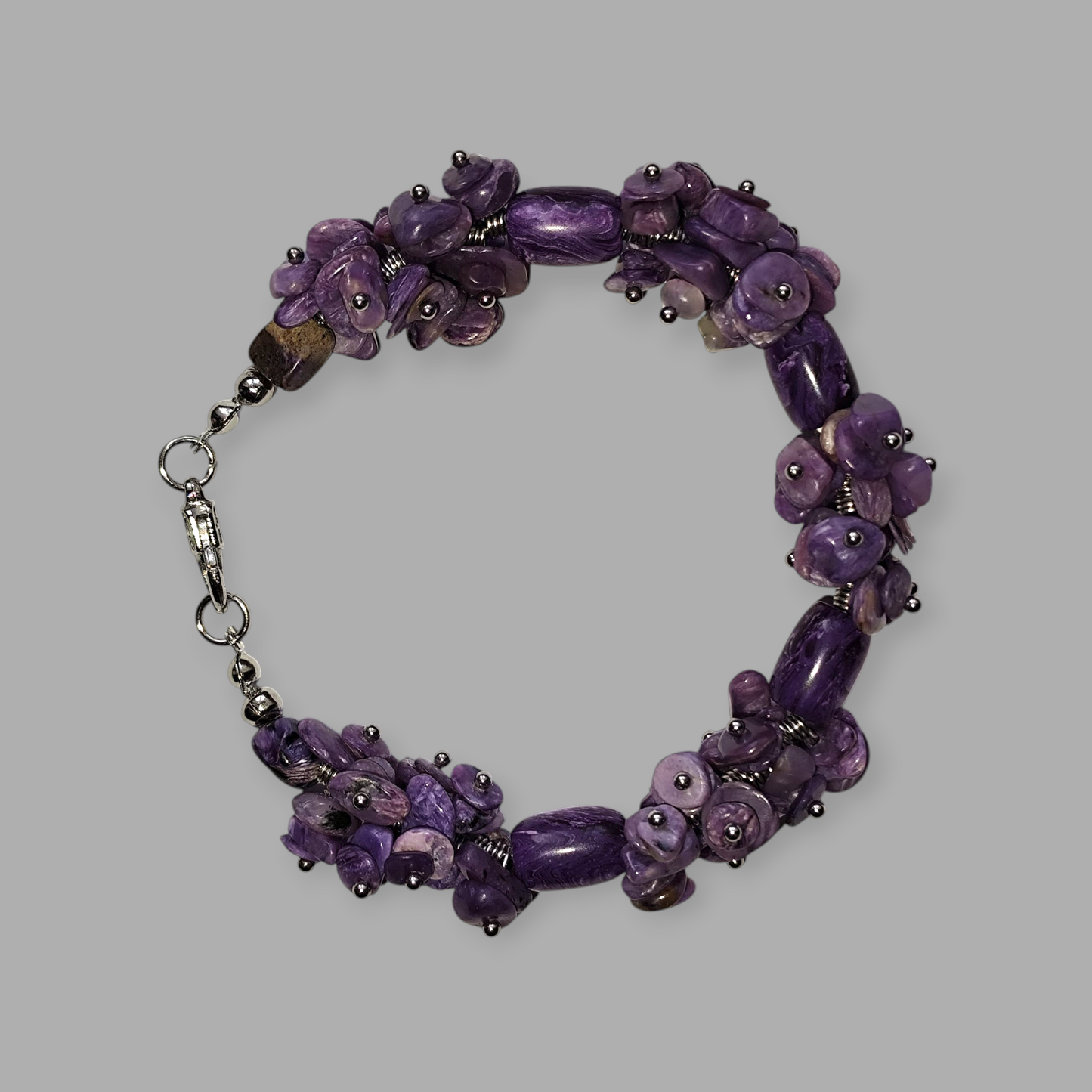 Bransoletka z Czaroitu - Kamień transformacji i duszy - Magiczny Kamyczek 