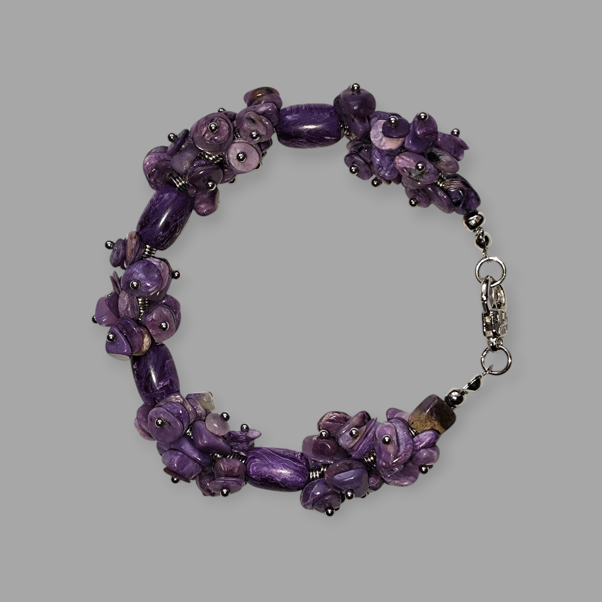 Bransoletka z Czaroitu - Kamień transformacji i duszy - Magiczny Kamyczek 