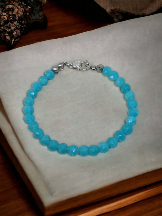 Bransoletka handmade z Amazonitu 