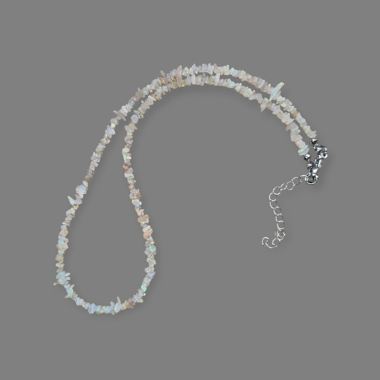 Subtelny naszyjnik z autentycznych Opali Australijskich - Magiczny Kamyczek 