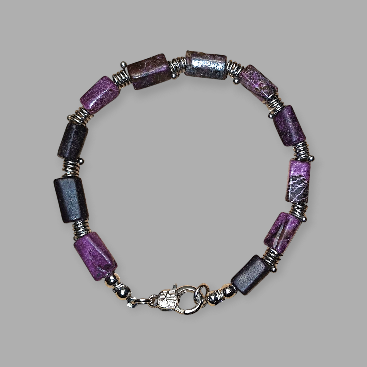 Bransoletka ze Stichtytu kamienia akceptacji - Magiczny Kamyczek 