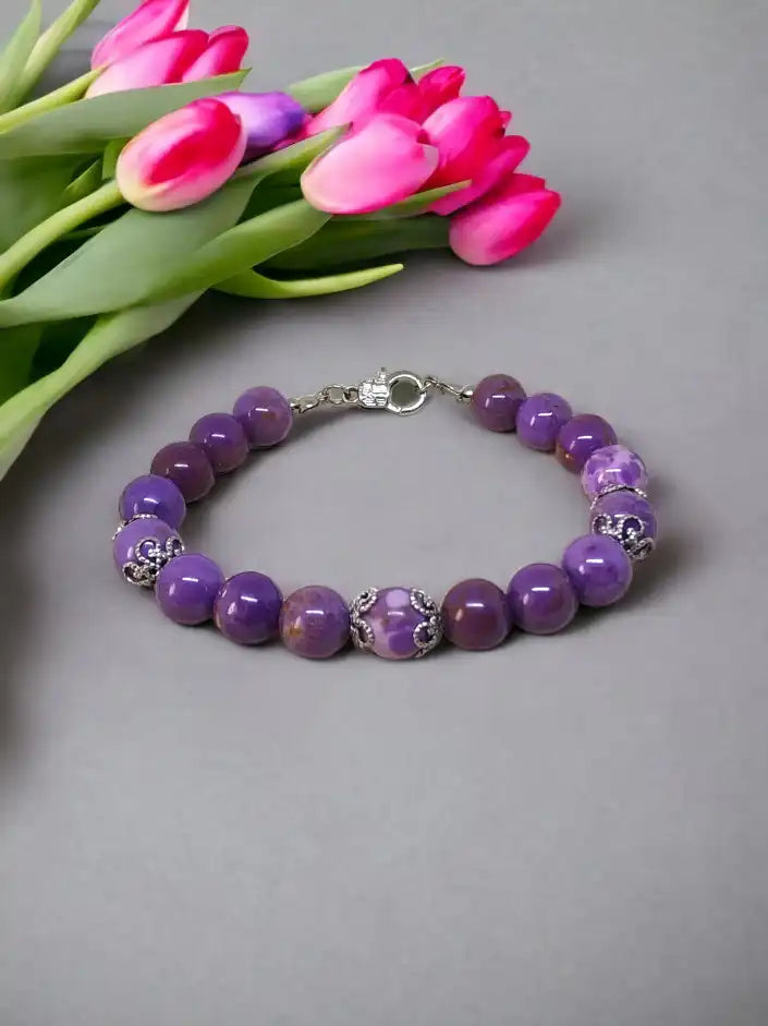 Bransoletka handmade z zapięciem 