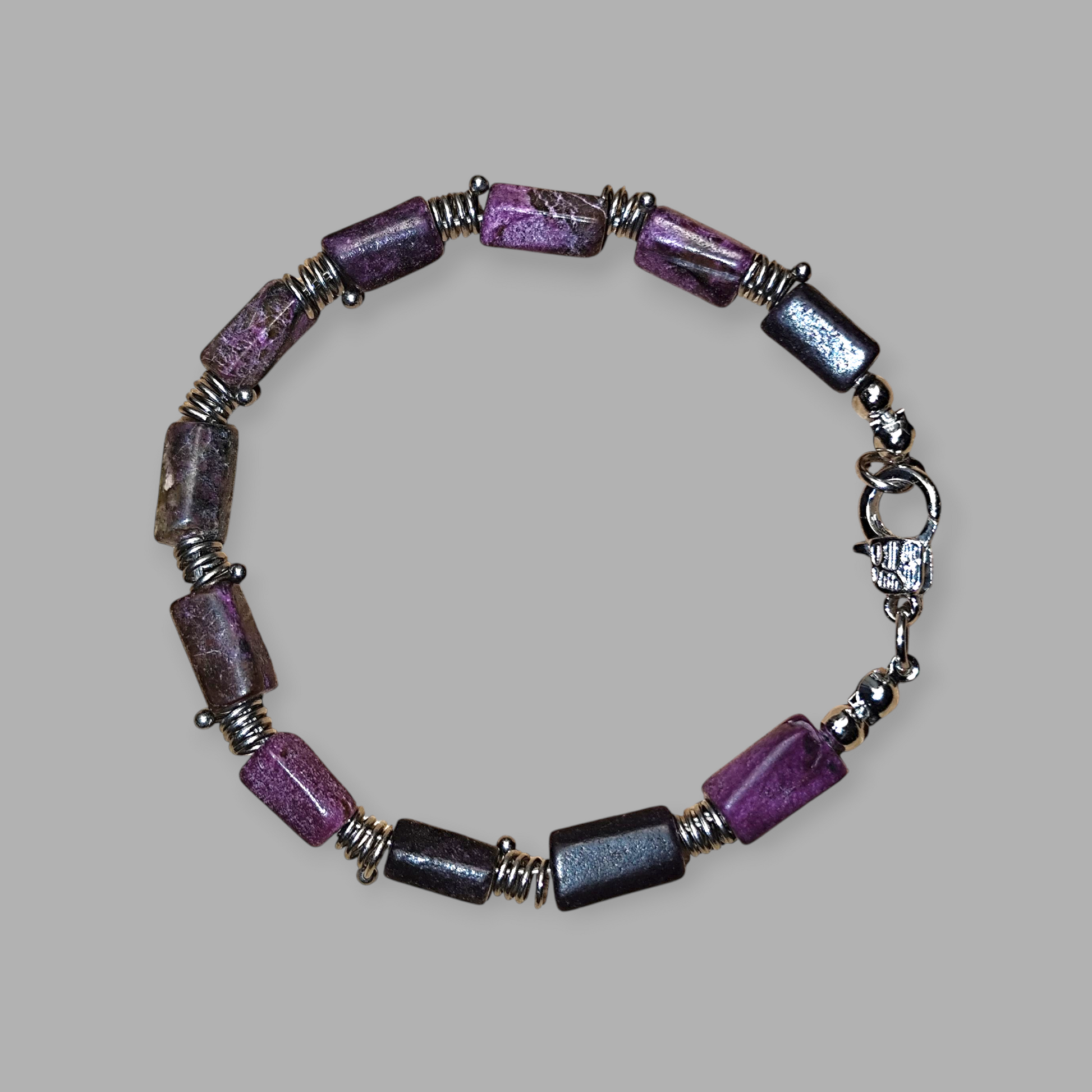 Bransoletka ze Stichtytu kamienia akceptacji - Magiczny Kamyczek 