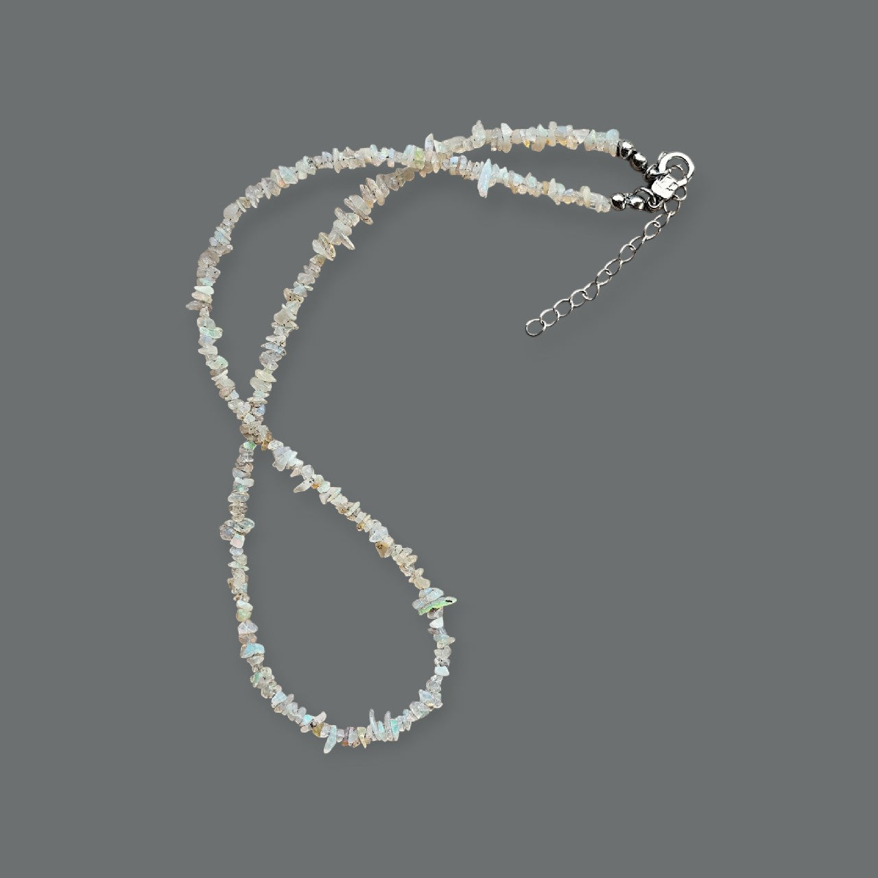 Subtelny naszyjnik z autentycznych Opali Australijskich - Magiczny Kamyczek 